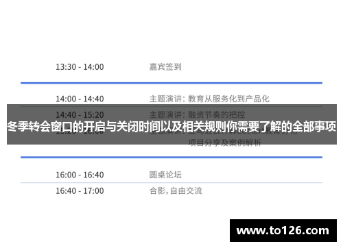 冬季转会窗口的开启与关闭时间以及相关规则你需要了解的全部事项